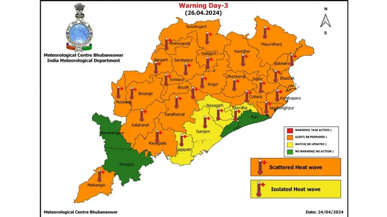 IMD issues orange warning for severe heatwave condition in Odisha