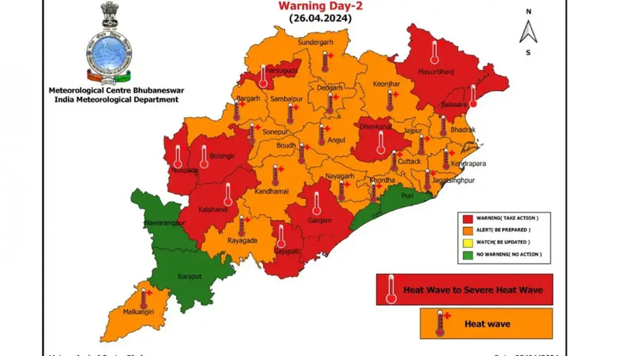 IMD issues red warning for severe heatwave in Odisha