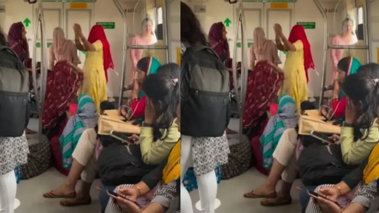 Delhi Metro women's coach transforms into dance club, video goes viral