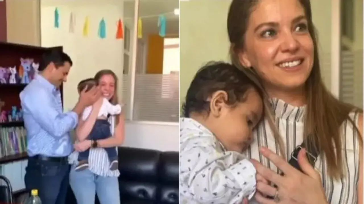 Young couple adopts baby, their reaction after meeting him is best thing on internet today - Watch