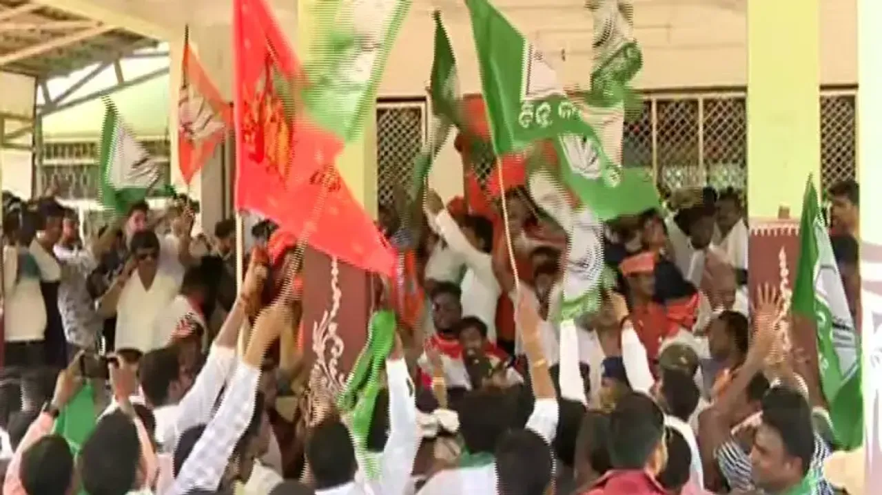 BJP, BJD workers face off during nomination filing outside Khordha Collector’s office