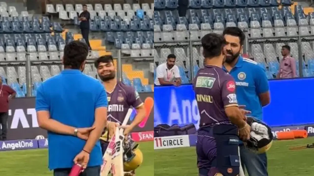 Rohit Sharma’s kind gesture for Rinku Singh after his exclusion from Indian squad – Watch