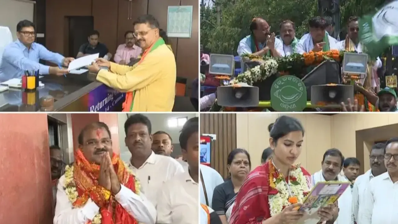 Many leaders from BJD, BJP file nominations 