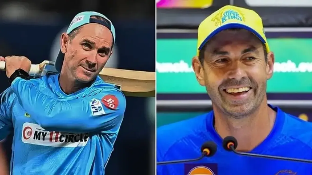 Justin Langer and Stephen Fleming