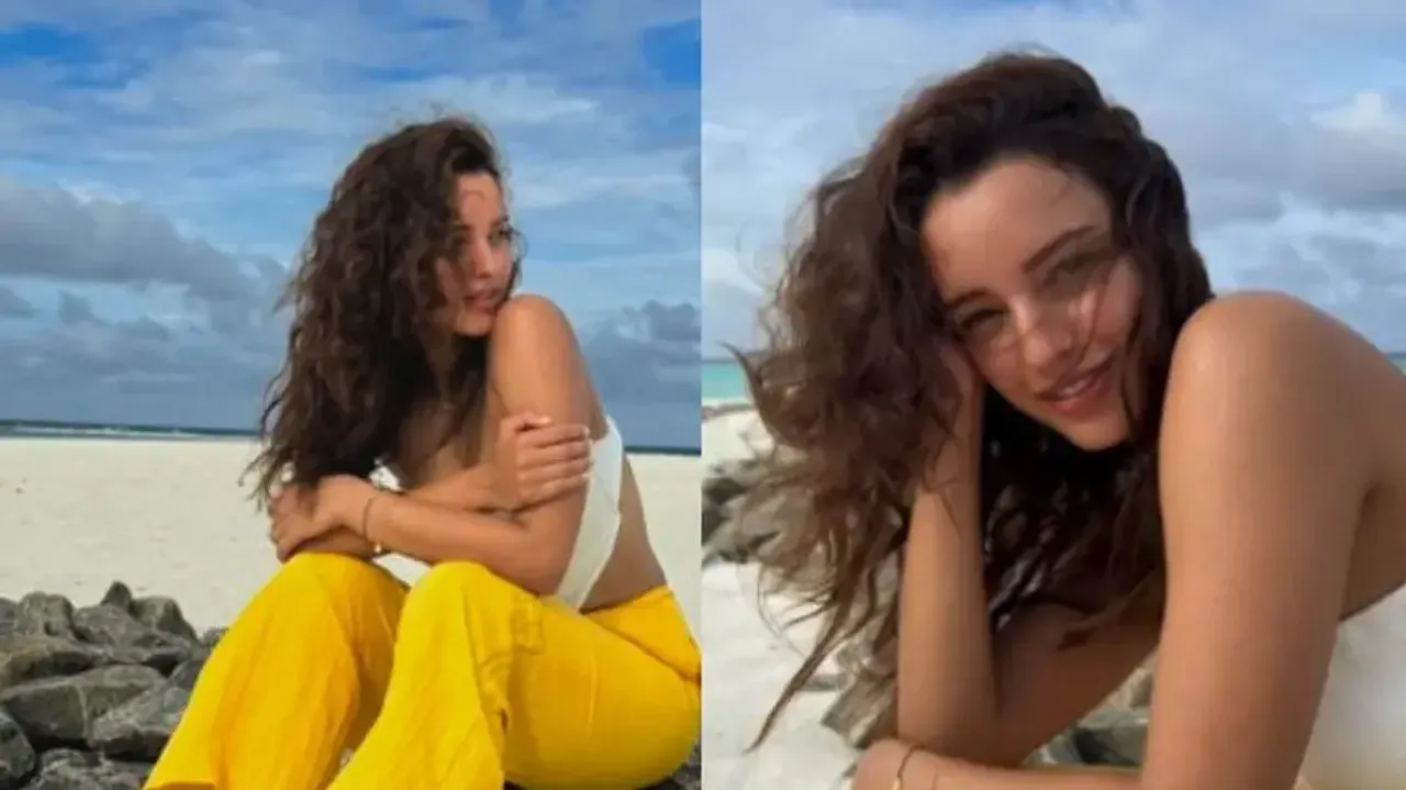 Triptii Dimri turns little ‘mermaid’ in viral video from her beach holiday – Watch