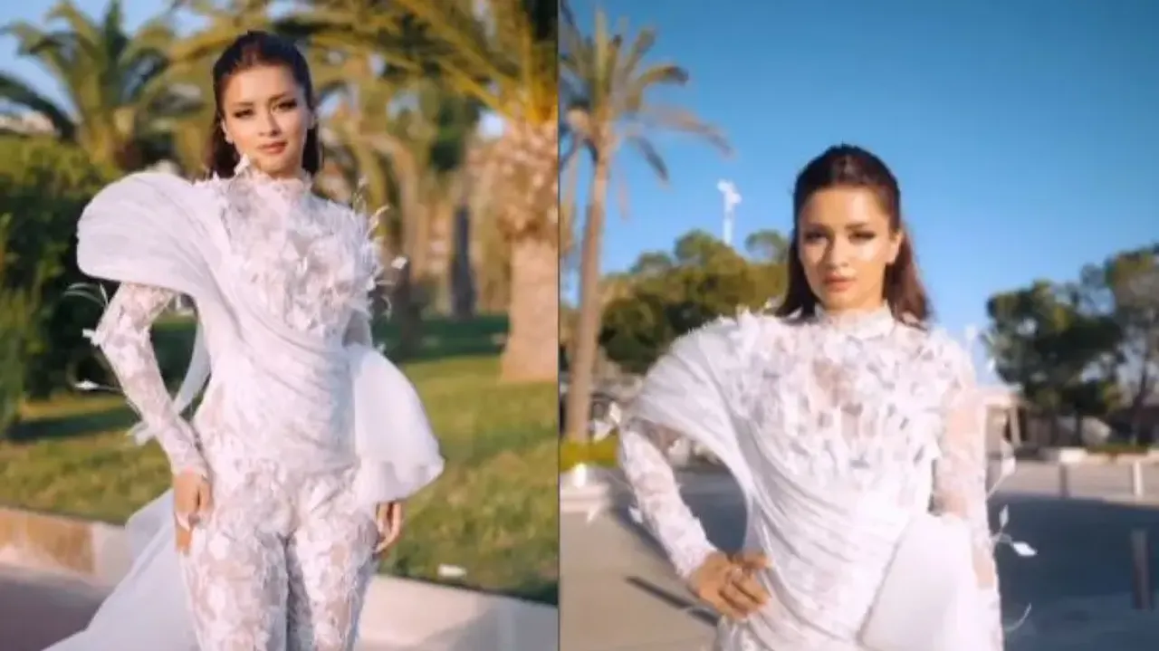 Avneet Kaur debuts in Cannes Film Festival 2024 in jaw-dropping white outfit