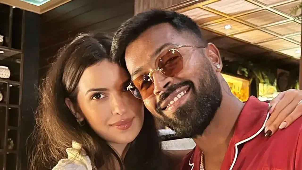Hardik Pandya and wife Natasa Stankovic 