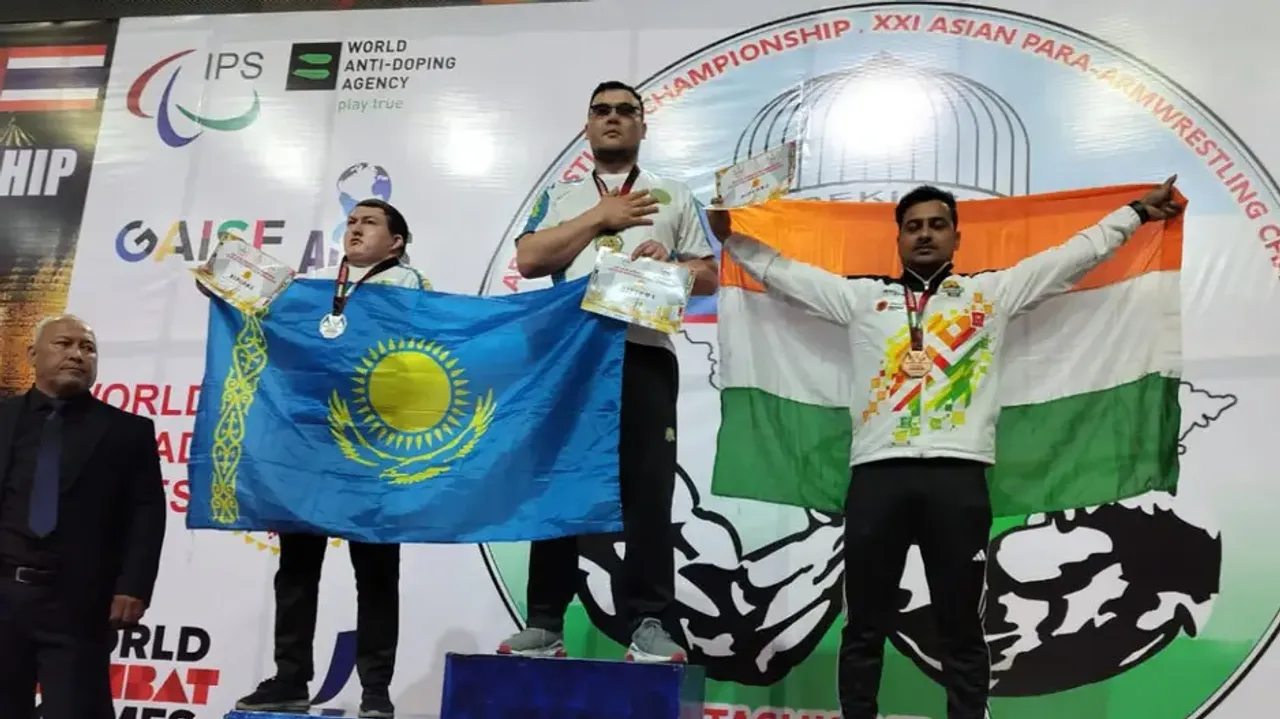 Asian Championship 2024: Indian Arm Wrestler Shrimant Jha wins gold