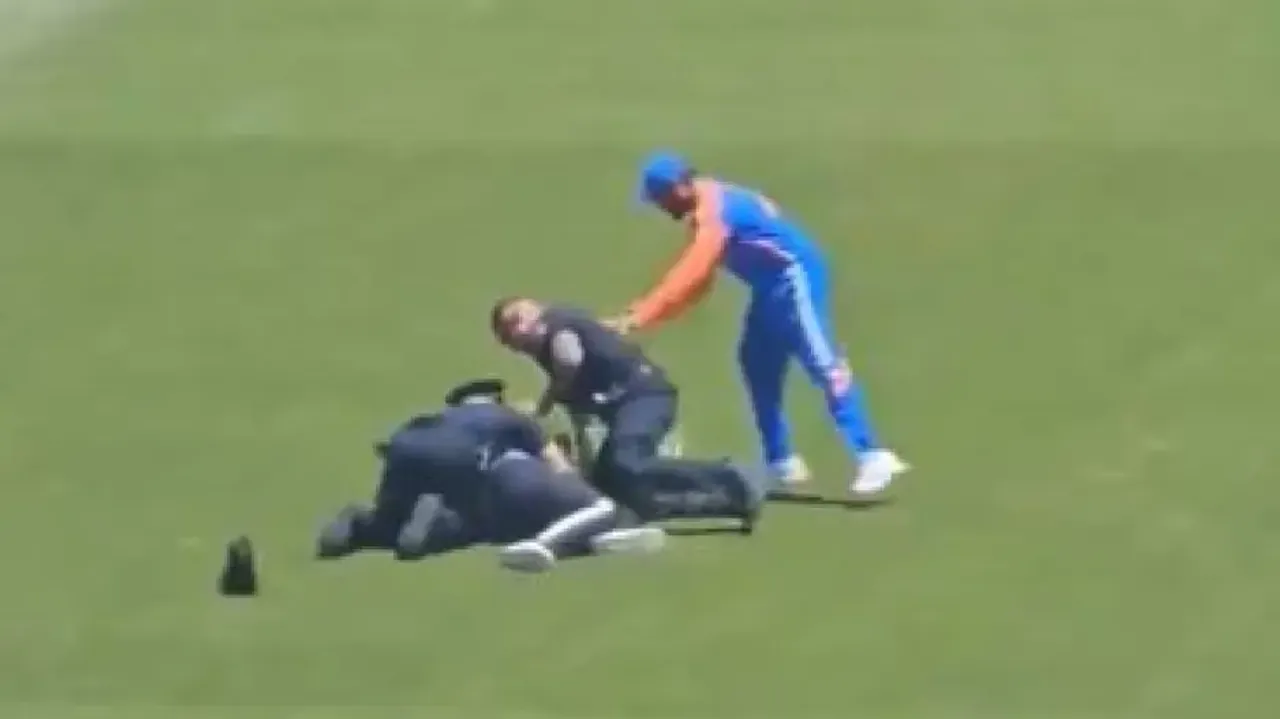 Rohit Sharma fan breaches security during T20 World Cup