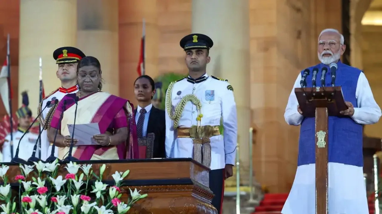 Narendra Modi sworn in a Prime Minister