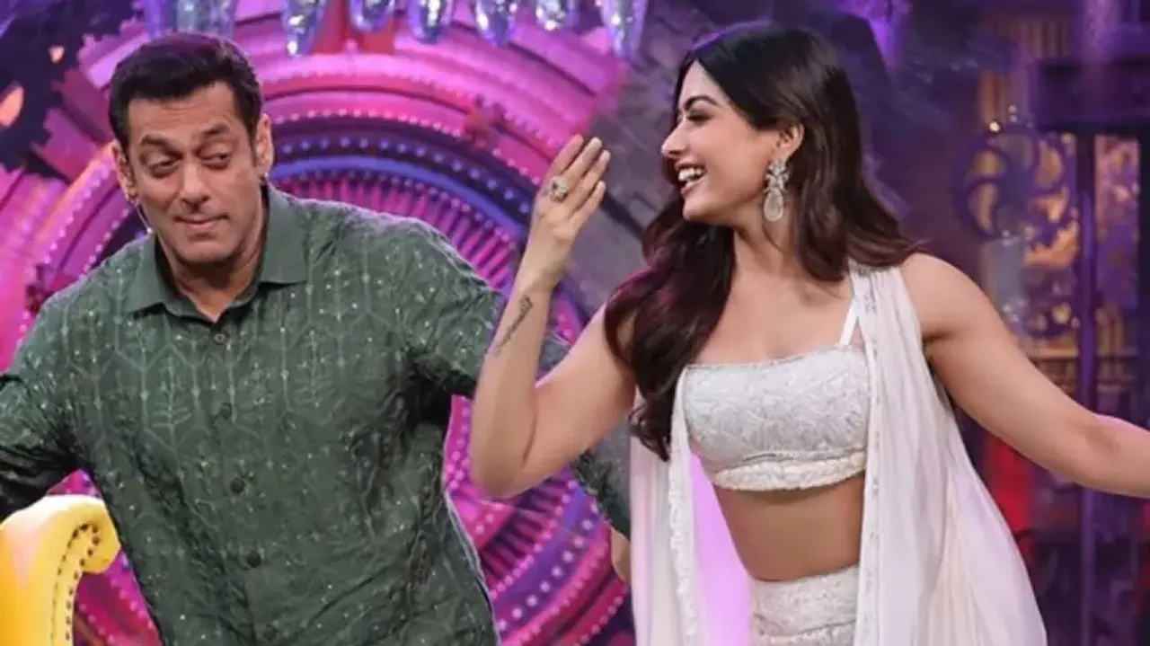 Salman Khan with Rashmika Mandanna
