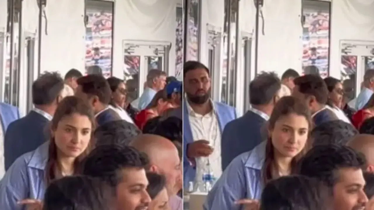 Anushka Sharma caught losing her cool during India vs Pakistan T20 World Cup match
