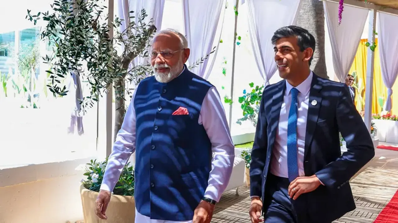 PM Modi with Rishi Sunak