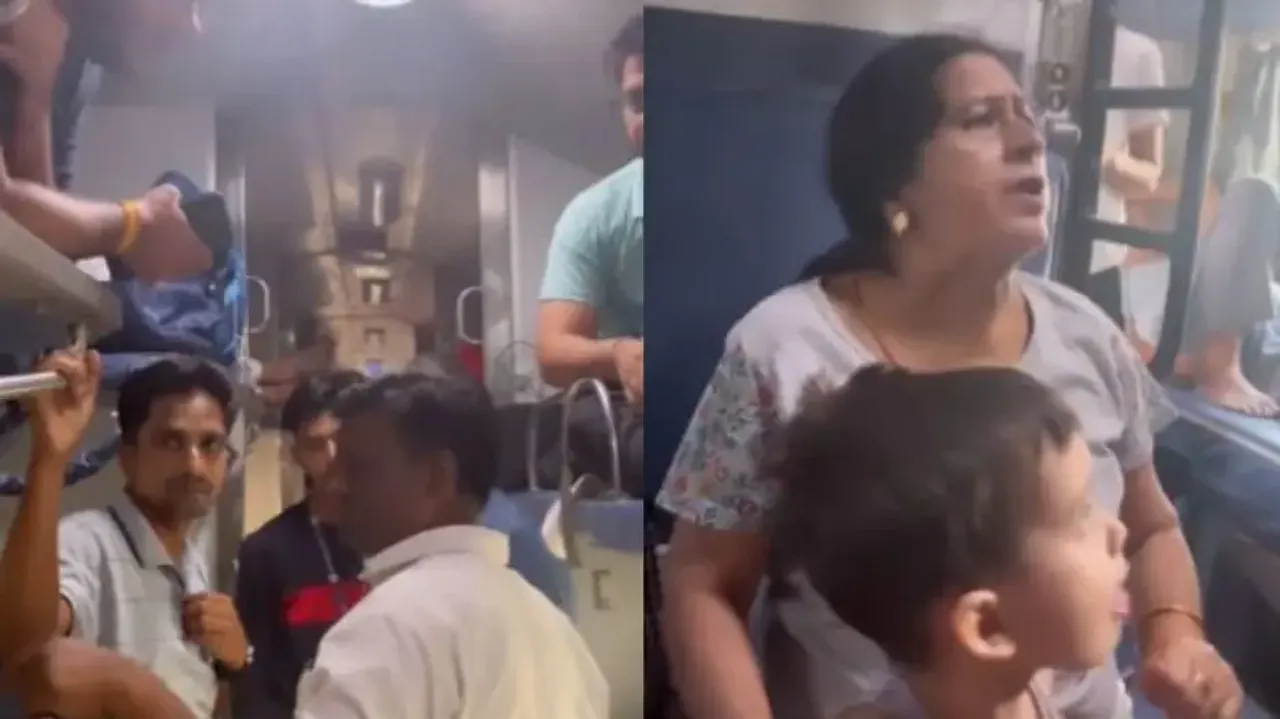 Train passengers 'suffer' unbearable heat inside AC compartment; alarming video goes viral