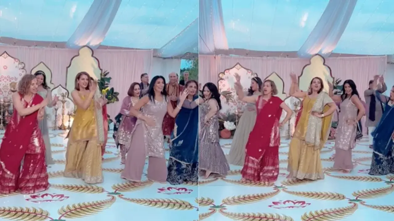 Bride’s mom rocks the dance floor 