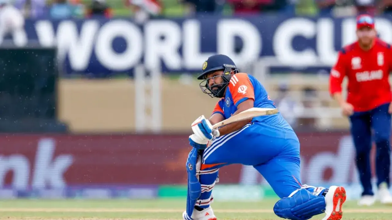T20 World Cup: Heavy rain stops play as Rohit’s unbeaten 37 carries India to 65/2 against England