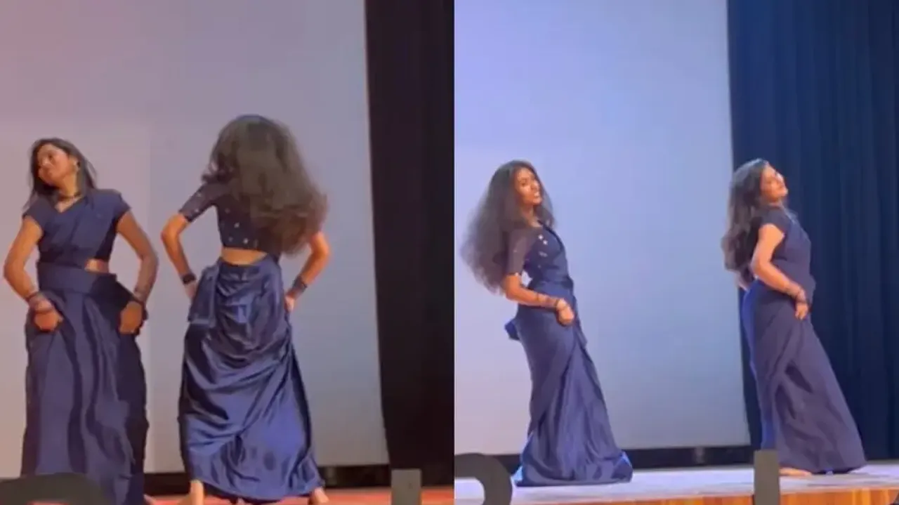 Saree-clad girls dancing to Mahesh Babu's 'Kurchi Madathapetti' set Internet on fire - Watch