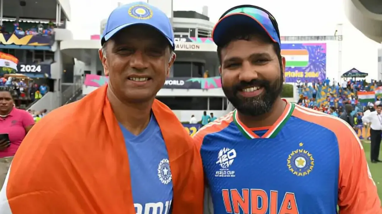 Rahul Dravid and Rohit Sharma