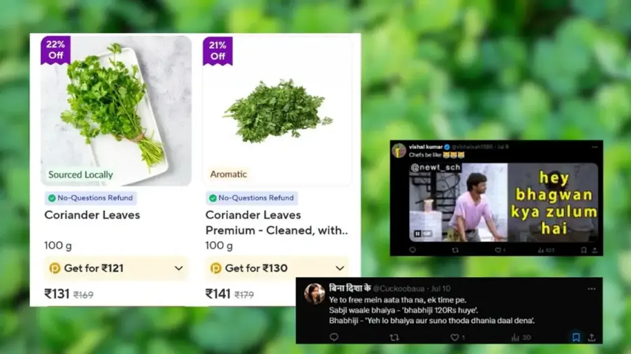 ‘Paisa do Dhaniya lo’; Dhaniya at Rs 130 on online grocery platform sparks hilarious reactions on so