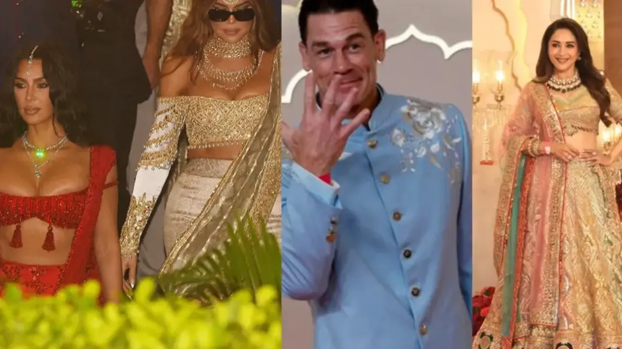 Kim and Khloe Kardashian, John Cena, Madhuri Dixit Nene