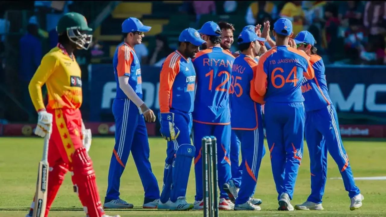 5th T20I: Mukesh Kumar takes 4-22 as India beat Zimbabwe by 42 runs; win series 4-1
