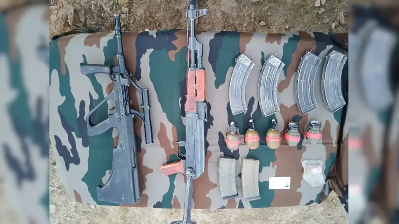 recovery of an Austrian assault rifle from two slain foreign terrorists in Jammu & Kashmir