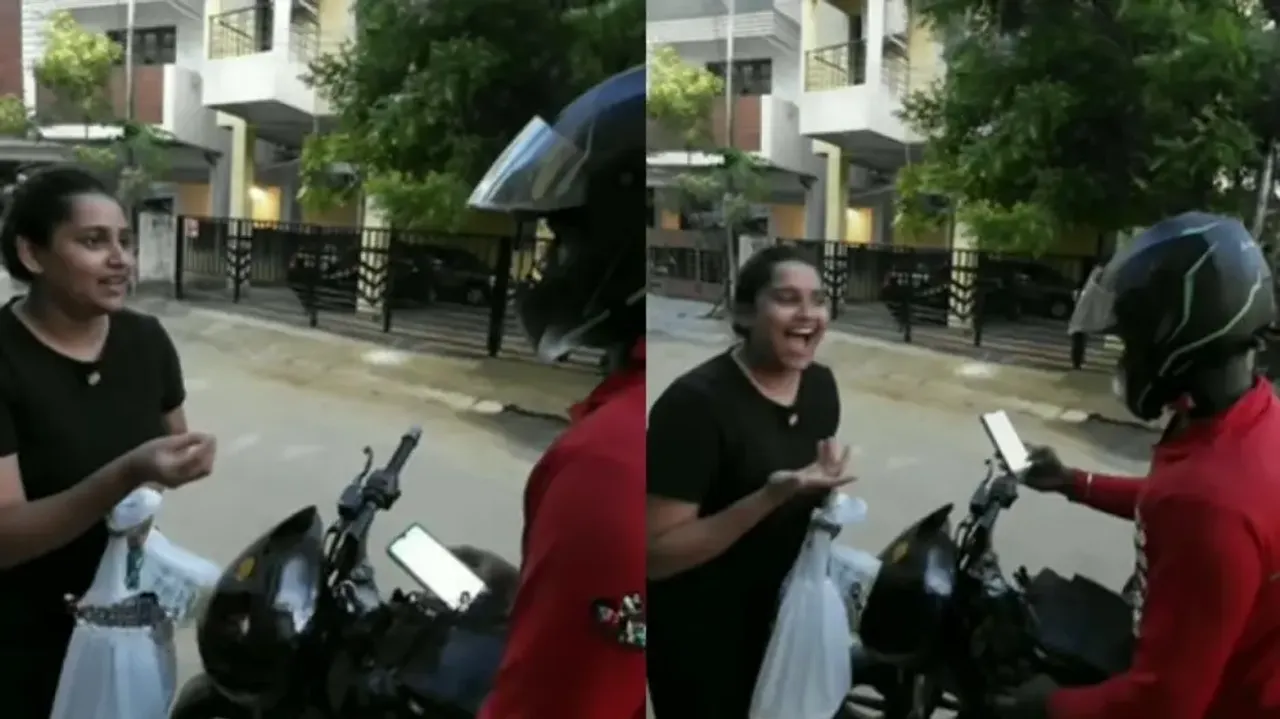 Delivery boy wins hearts of netizens with his kindness and empathy - Watch