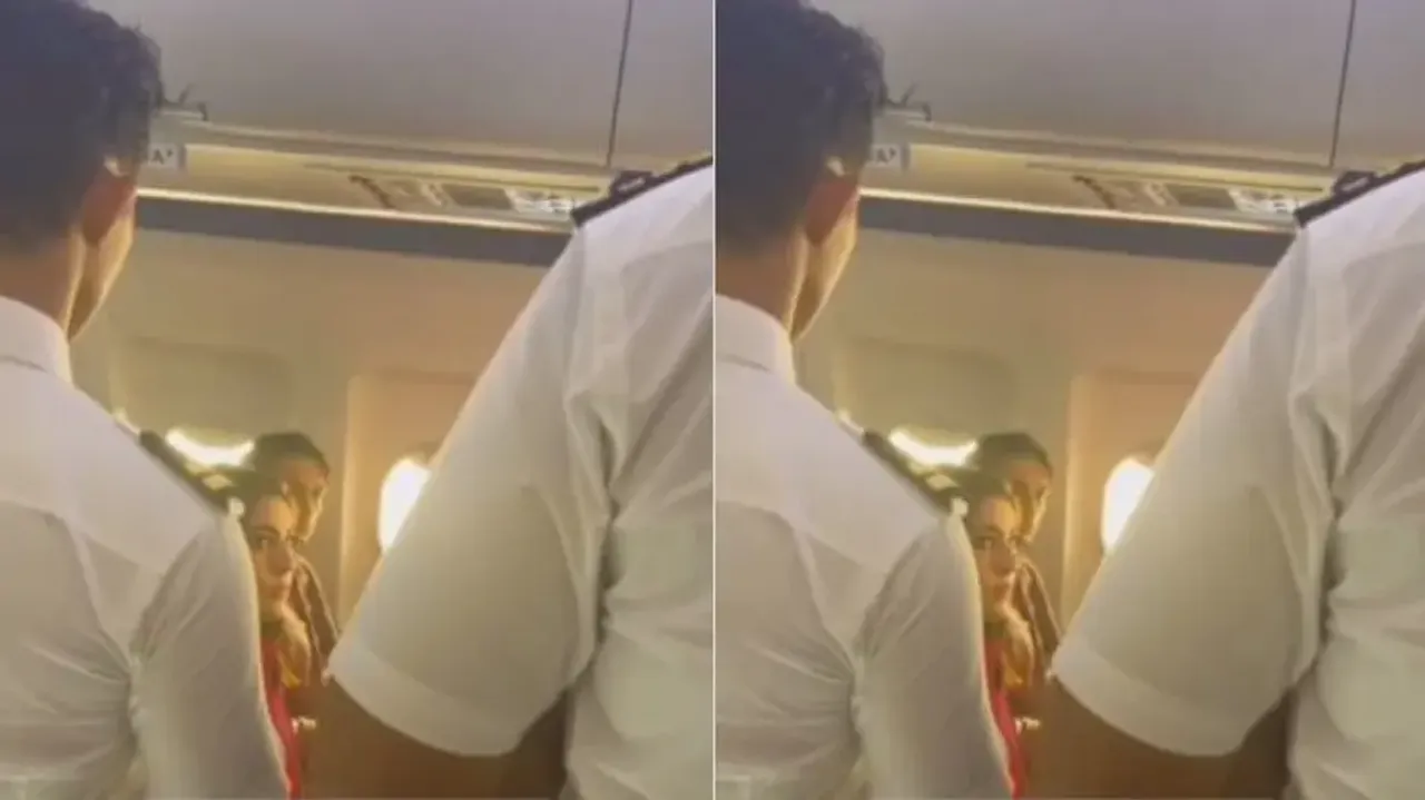 Sara Ali Khan loses her cool after air hostess spills glass of juice on her - Watch