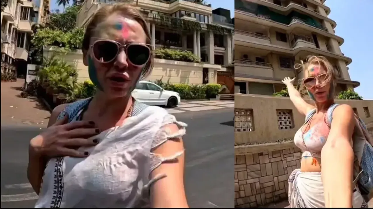 Russian girl gives a tour of Dirty & Poor India' in Mumbai while vlogging, watch how netizens react