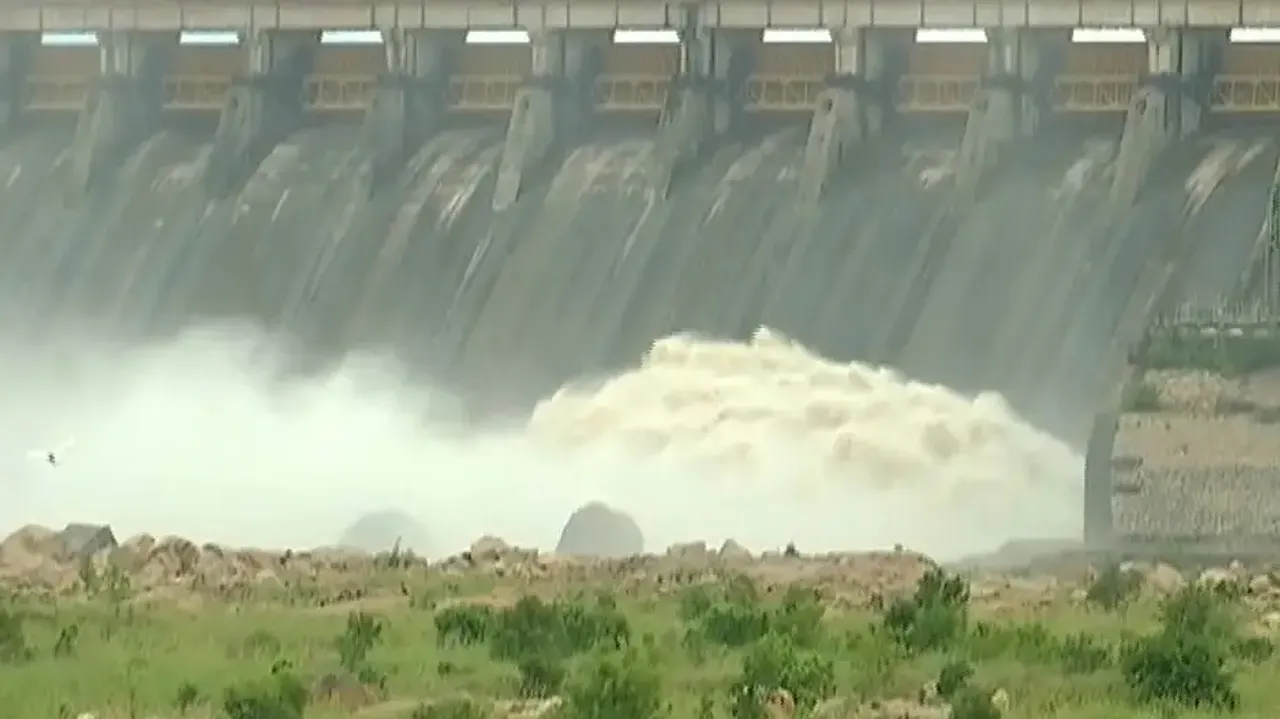 Hirakud releases season's first floodwater; 20 gates to open phase-wise