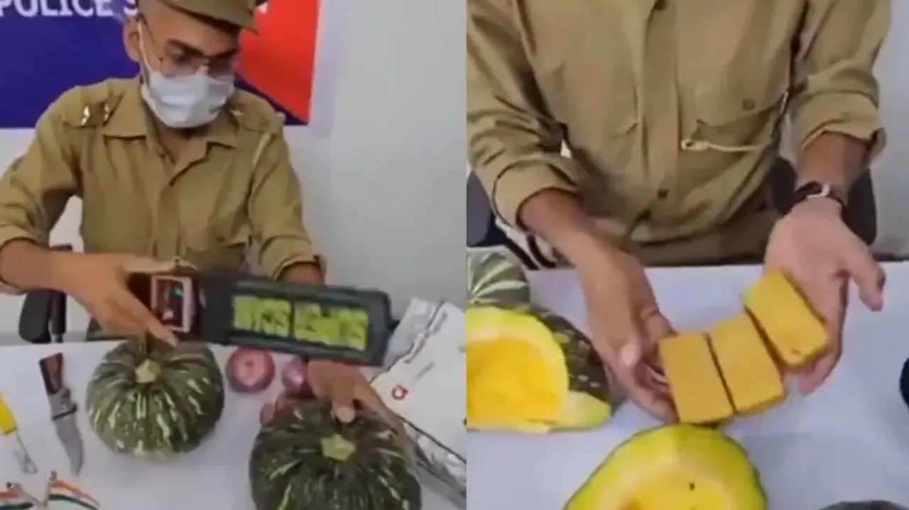 5G Smuggler! Man smuggles gold bars stuffed inside pumpkins, cops left shocked after...; watch