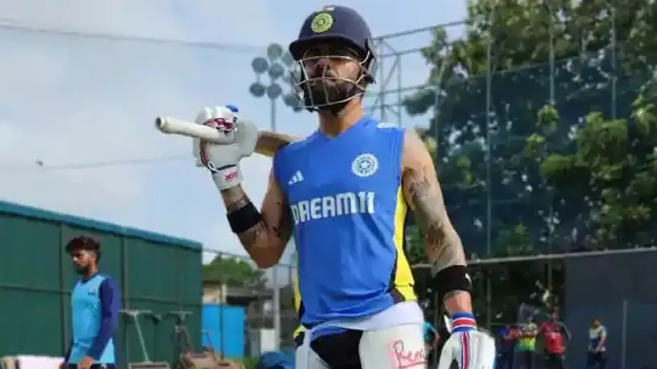 Virat Kohli during net session ahead of ODI series against Sri Lanka