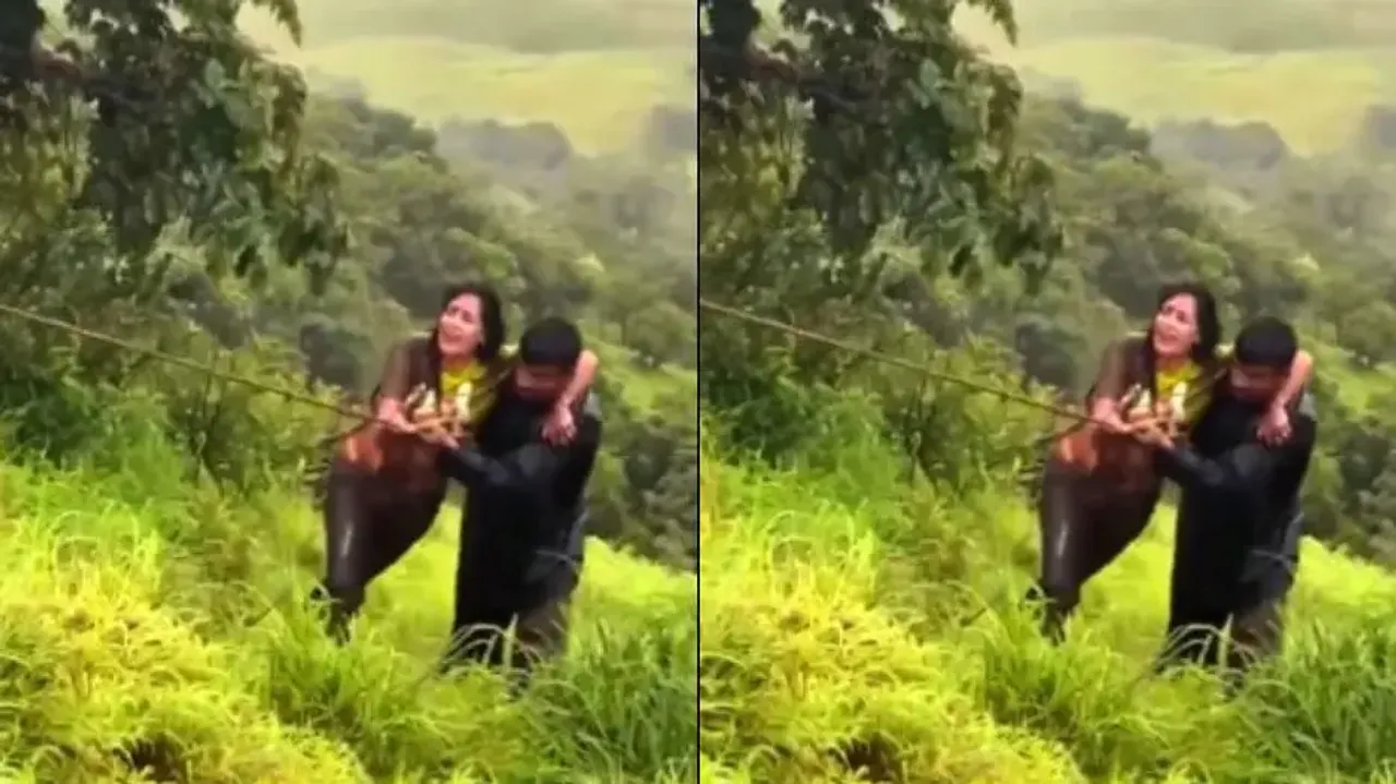 Mumbai woman falls off 150ft gorge while clicking selfie, rescued – Watch