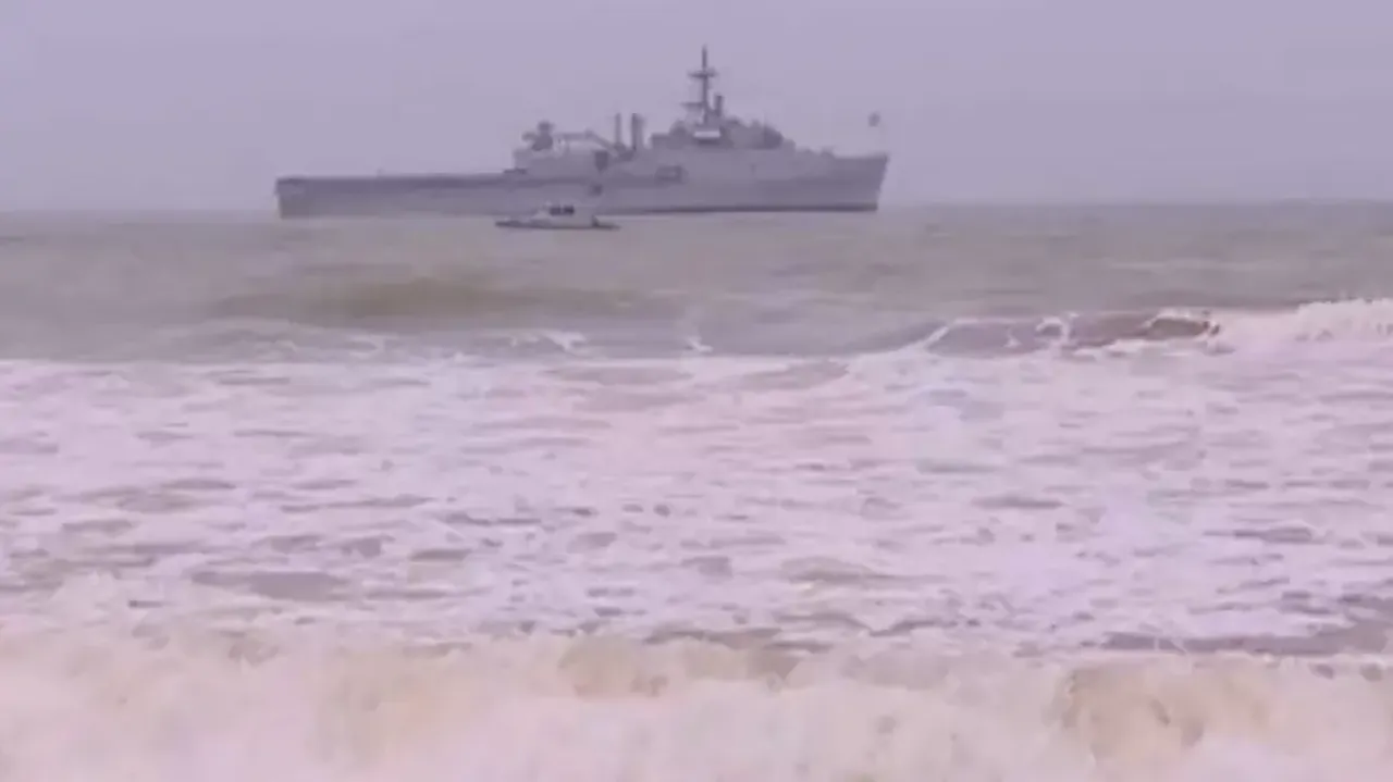 Navy ships anchored off Puri beach trigger speculations amid Bangladesh unrest 