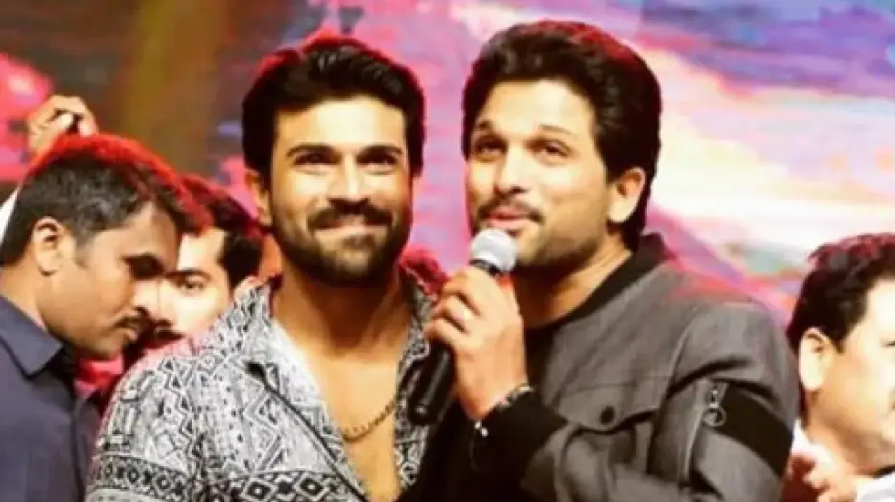 Allu Arjun With Ram Charan