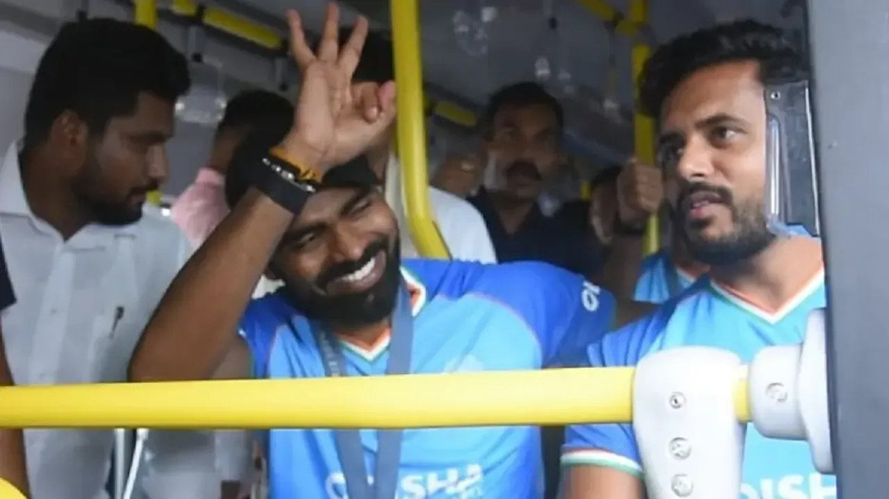 PR Sreejesh in Bhubaneswar