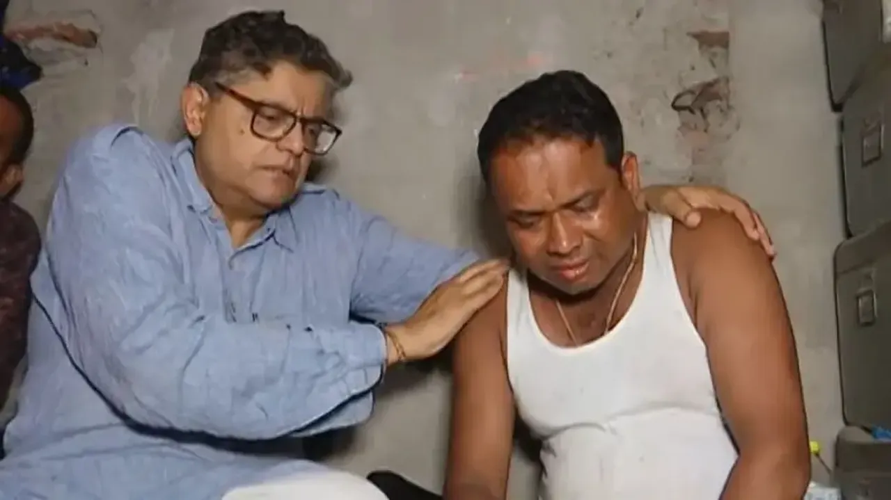 Kendrapara MP Baijayant Panda meets family of minors killed in LPG cylinder explosion 