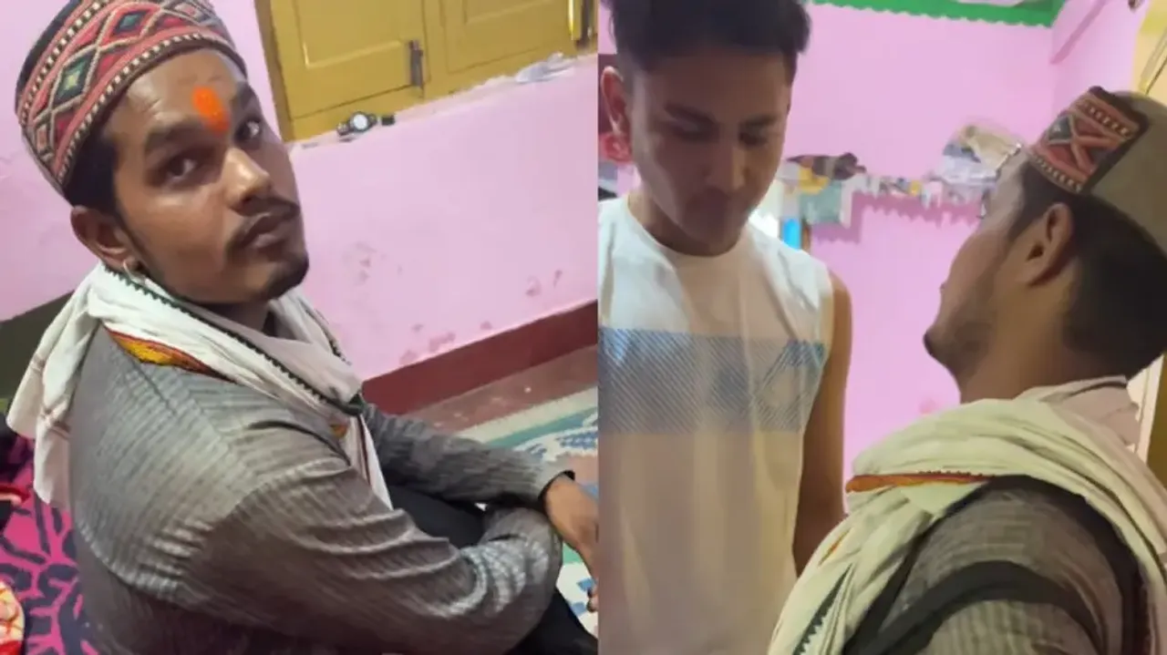 ‘Hanuman Chalisa suna’; Boys force Sadhu Baba to recite mantras while seeking alms - Watch