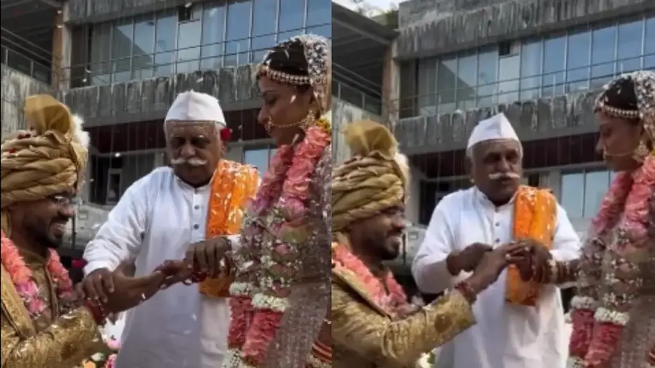 Panditji rocks on wedding stage, leaves bride and groom speechless - watch