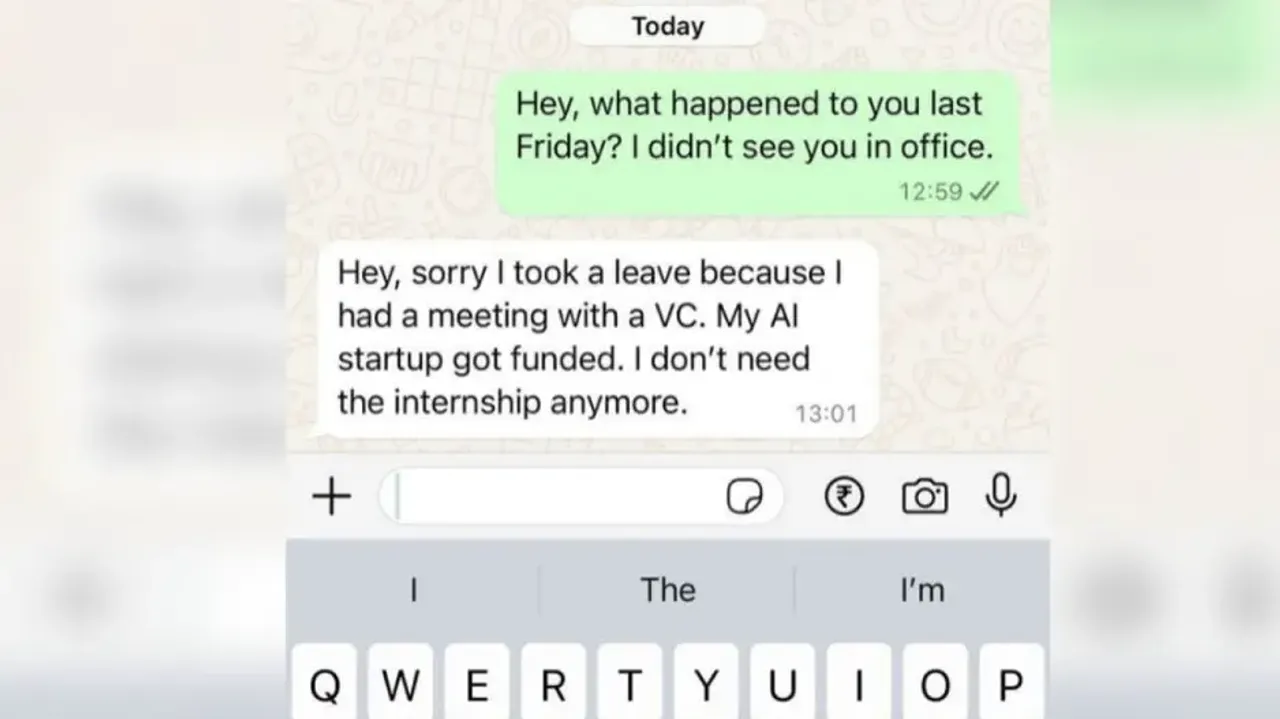 Bengaluru intern’s WhatsApp replies surprise CEO; here’s what happened