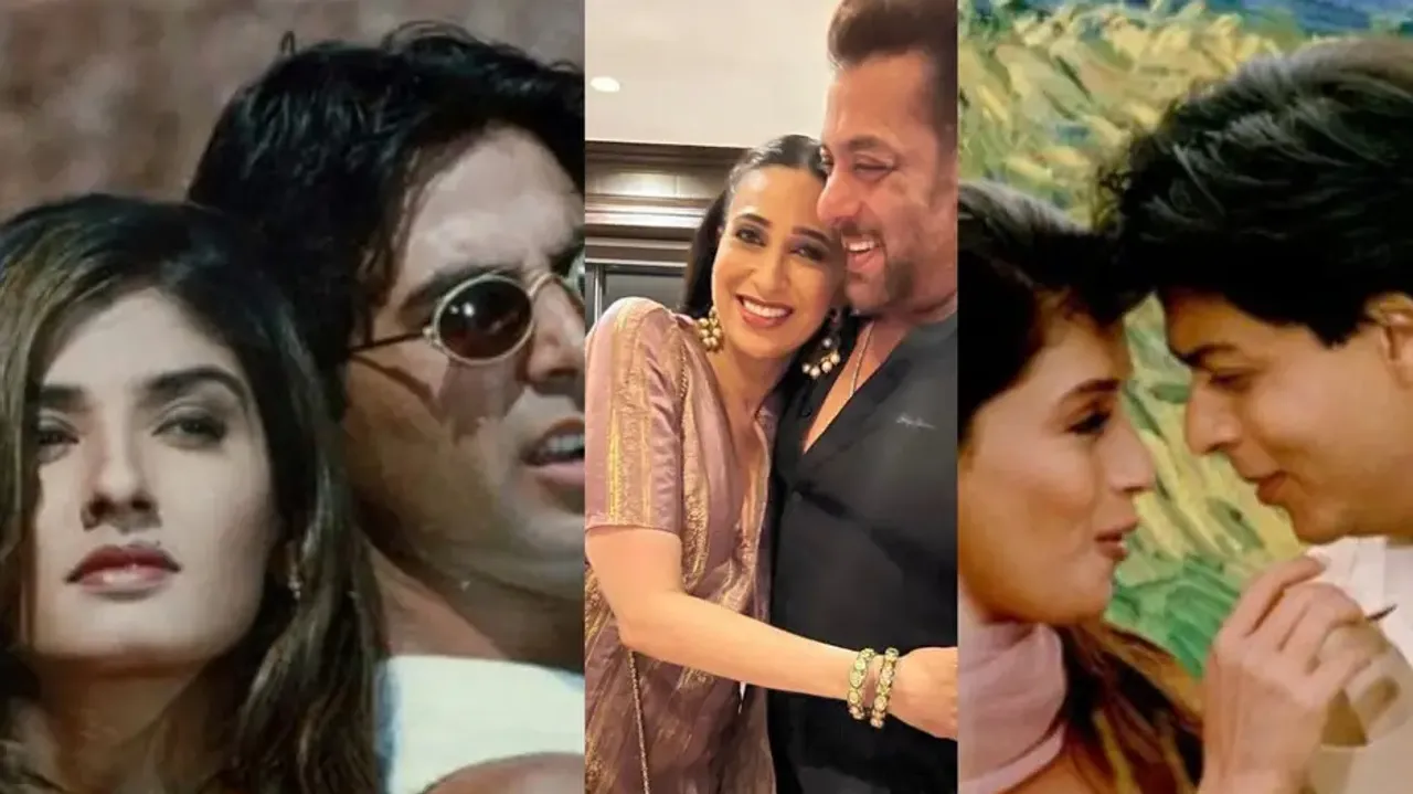 Raveena-Akshay, Karisma-Salman Khan, Madhuri-SRK