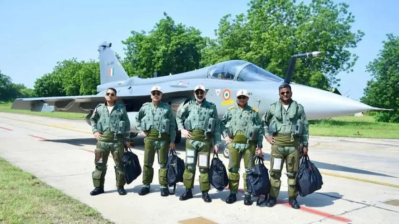 Vice chiefs of Army, Navy and Air Force fly LCA Tejas in Jodhpur