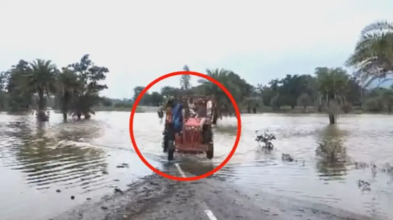 Odisha doctor hires tractor to attend sick people in marooned village