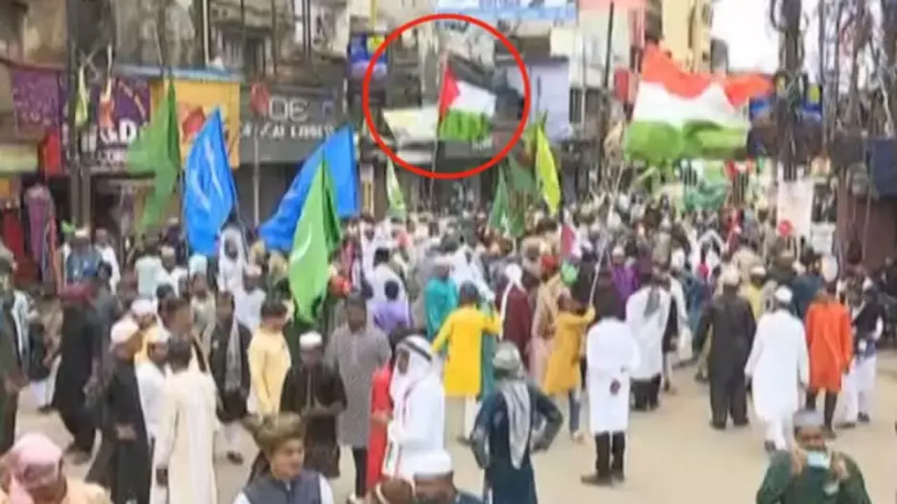 'Palestinian flag' spotted during Prophet Muhammad’s birth anniversary procession in Cuttack?