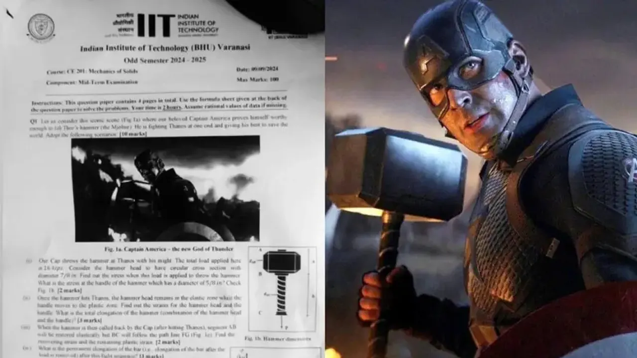 Marvel's 'Avengers: Endgame' scene turns up on IIT Varanasi exam paper, sparking online buzz