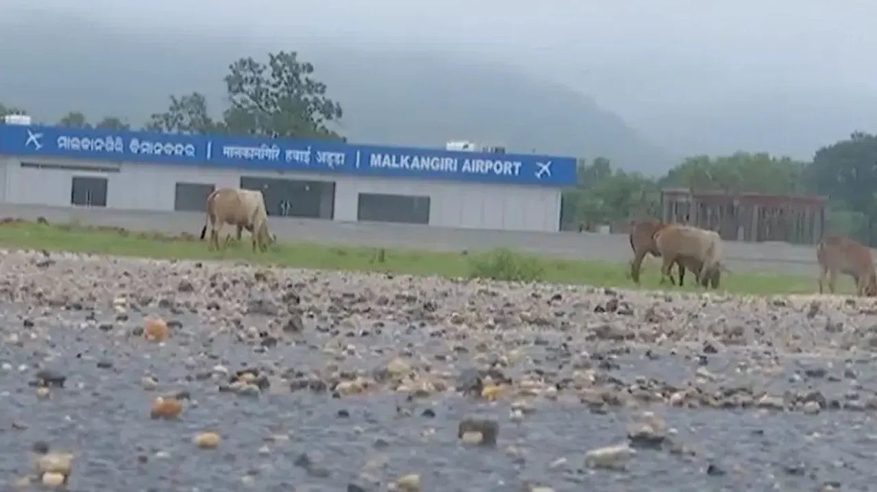 Malkangiri Airport has been languishing in a sorry state