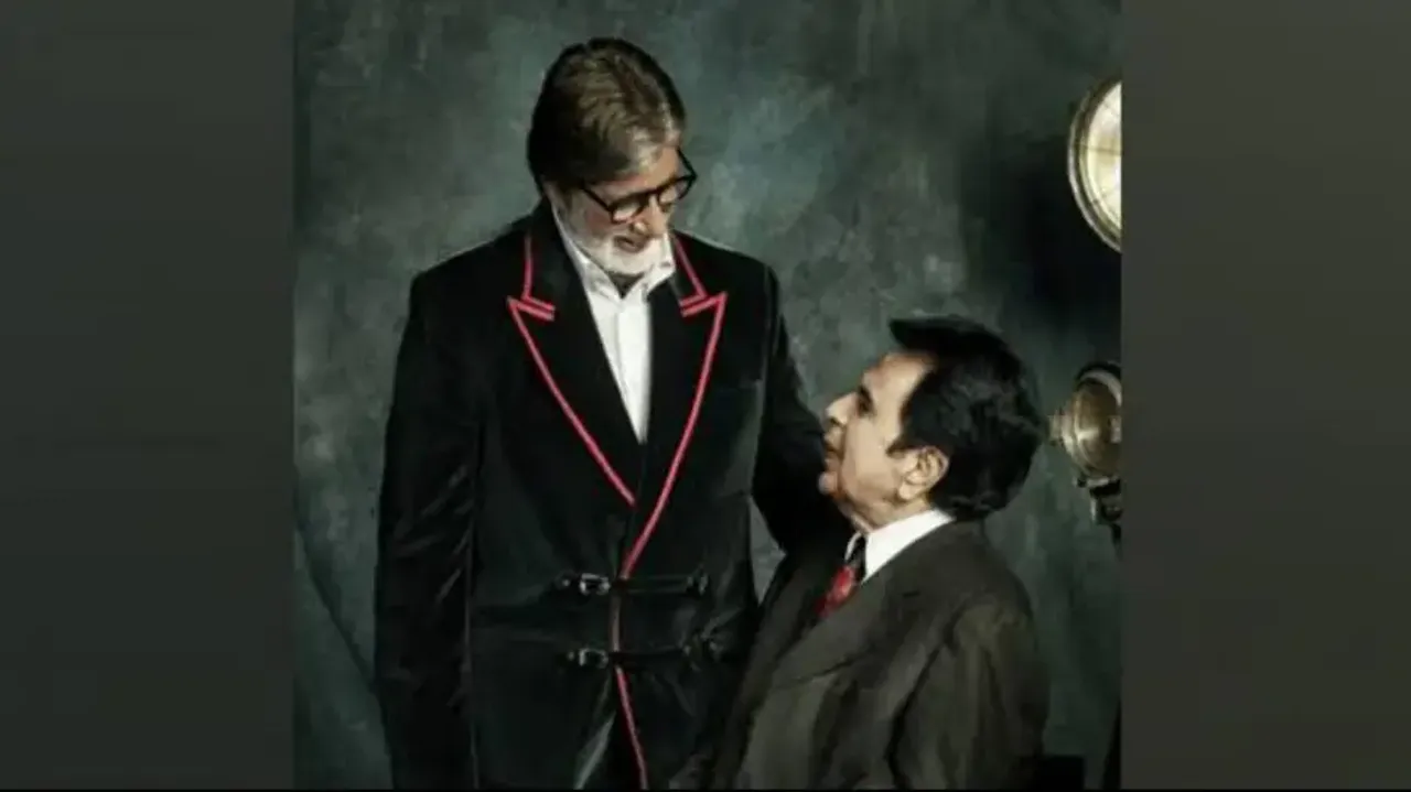 Amitabh Bachchan with Dilip Kumar