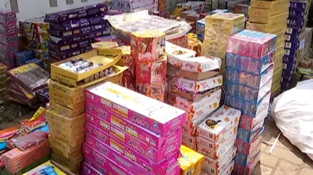 Illegal firecracker godowns raided in Rourkela, firecrackers worth over Rs 15 lakh seized 