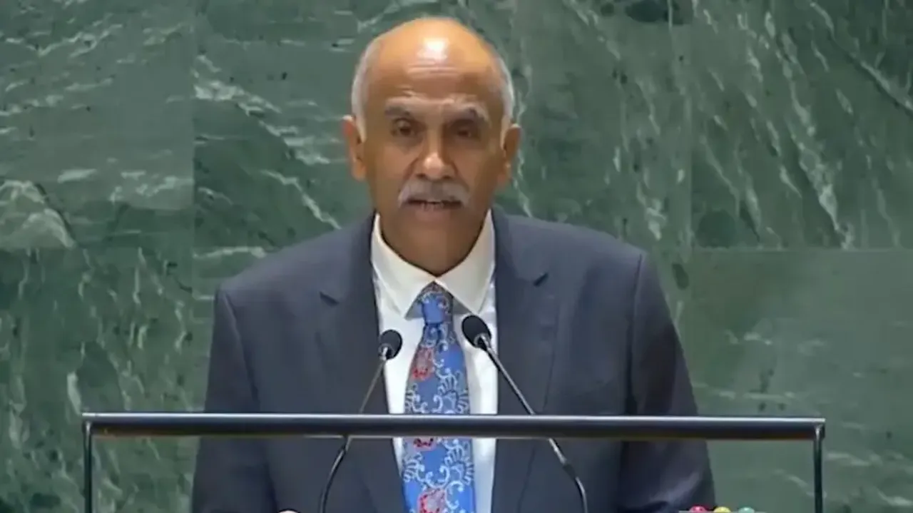 India’s Permanent Representative P. Harish addresses the United Nations General Assembly on “Strengt