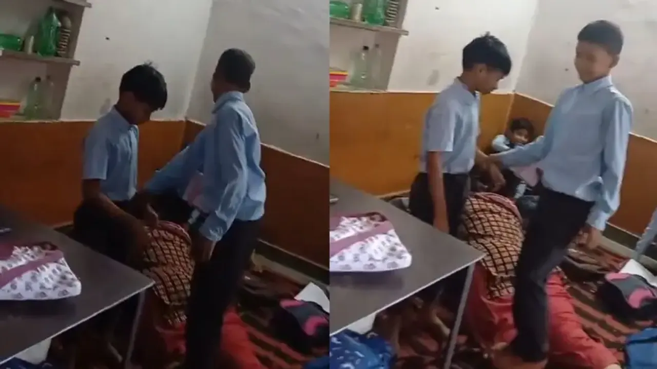 Female teacher of government school in Rajasthan forces students for leg massage, suspended; watch